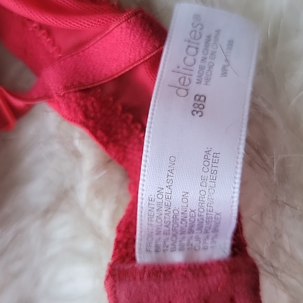 Red Lace Bra - Picture 2 of 5
